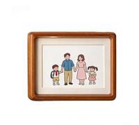 Marco de fotos de madera maciza con mortaja y espiga para una integración cuidadosa en el estilo interior diario (15,2 x 20,3 cm)