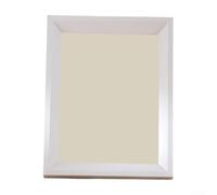 Marco de fotos de madera maciza de 8 pulgadas, marco de fotos de escritorio para exhibición de mesa, marco de madera minimalista para decoración del hogar, fácil inserción (blanco)