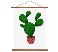 Marco de Fotos de Madera Magnética Cartel de Madera Natural DIY Picture Poster Obra de Arte para La Decoración del Hogar Pared de Teca (30cm)