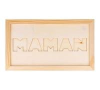Marco de fotos de madera - Mamá - 28 x 16 cm