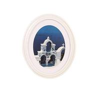 Marco de Fotos de Madera Ovalado de 7 Pulgadas con Marco de Foto para Montar en la Pared Marco de Fotos para decoración del hogar: envíe uñas y uñas ()