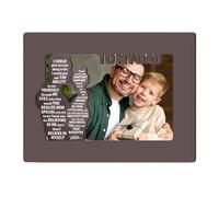 Marco de fotos de madera - Presentación de imagen familiar, decoración de marco | Diseño conmemorativo conmemorativo para apreciar a los padres y como decoración del hogar