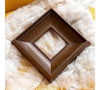 Marco de fotos de madera retro para decoración de pared dorada A4 (A) | Para revestimiento dorado premium, aspecto artístico clásico, protege pinturas al óleo, construcción, fácil de limpiar