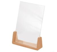 Marco de fotos de mesa de 7 pulgadas con paneles acrílicos transparentes y construcción de madera maciza para una visualización segura y elegante (B)