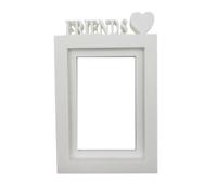 WELL HOME MOBILIARIO & DECORACIÓN Marco de Fotos de Mesa o Pared | Modelo ''FRIENDS'' | Tamaño del marco 24,5x17,5cm para Fotos de 13x18cm | Color blanco