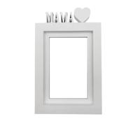 WELL HOME MOBILIARIO & DECORACIÓN Marco de Fotos de Mesa o Pared | Modelo ''MAMA'' | Tamaño del marco 24,5x17,5cm para Fotos de 13x18cm | Color blanco