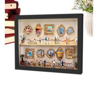 Marco de fotos de museo, decoración de figuras, de madera de doble capa, cajas de museo en miniatura, para graduación, hogar, Navidad, de cumpleaños, boda, día de San Valentín, ella, él