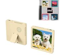 Marco de fotos de música Bluetooth grabable, placa musical personalizada, imán para nevera, soporte oculto con temporizador, regalos únicos para niños y niñas, madre, padre, abuelos, cumpleaños