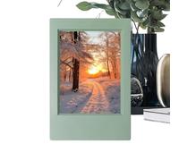 Marco de fotos de película de 3 pulgadas, protección UV artística, material acrílico, mini marco vertical, diseño ligero, expositor de mesa, decoración de oficina, oficina en casa, estante, pegamento