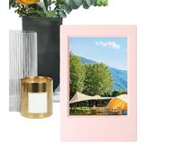 Marco de fotos de película de 3 pulgadas, protección UV artística, material acrílico, mini marco vertical, diseño ligero, expositor de mesa, decoración de oficina, oficina en casa, estante, pegamento