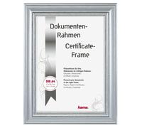 Marco de fotos de plástico ""Lobby", plateado, 21 x 29,7 cm