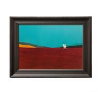 Marco de fotos de resina de estilo antiguo con aspecto artístico vintage, adecuado para exhibición de pared o mesa, mejora el atractivo decorativo de los espacios de vida (M)