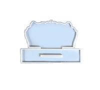 Marco de fotos de resina, marco de fotos redondo de silicona epoxi para decoración de mesa del hogar, manualidades, matrícula