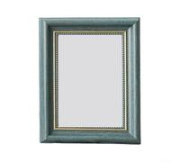 Marco de fotos de resina para fotos de 14 pulgadas con estilo vintage atemporal, diseñado para uso flexible en pared o escritorio (azul 1)