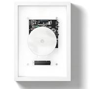 Marco de fotos decorativo con control remoto y pantalla LED, montaje en pared, Bluetooth y salida auxiliar de 3,5 mm