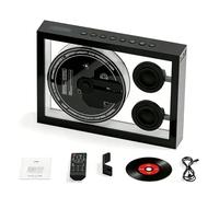 Marco de fotos decorativo con mando a distancia, reproductor de CD con Bluetooth, USB, TF, pantalla LED, recargable y montaje en pared para el hogar y la oficina