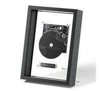 Marco de fotos decorativo con reproductor de CD, mando a distancia, pantalla LED, Bluetooth 5.0, salida AUX, para galería de oficina en casa