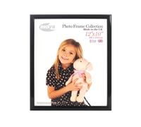 Marco de fotos deInov8, madera de roble, color marrón oscuro, negro, 12 x 10 pulgadas