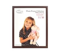 Marco de fotos deInov8, madera de roble, color marrón oscuro, Roble oscuro, 12 x 10 pulgadas