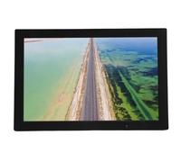 Marco de Fotos Digital 1080P, Reloj de 16,5 Pulgadas, Calendario, Control Manual, Detección Corporal, Marco de Fotos Digital, Pantalla de Música para Regalo (Enchufe de la UE)