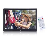 Marco de fotos digital, 15,4 pulgadas, 1280 x 800 HD, marco de fotos digital, despertador, reproductor de álbum, mando a distancia, multifunción, marco de fotos digital, reproductor de vídeo USB