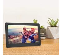 Marco de fotos digital 16:9 Relación de visualización Marco de fotos eléctrico Nuevo Regalo para amigos, niños, padres, mejora el afecto mutuo (contacto con la UE)