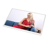 Marco de Fotos Digital, álbum Electrónico de Pantalla Grande de 17 Pulgadas, Interruptor de Temporizador de 100-240 V, Encendido y Apagado, Aleación de Aluminio Multifuncional, Control de Modo