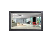 Marco de Fotos Digital con Pantalla LED de 22/24 Pulgadas, Reproductor de vídeo de Alta definición, Escritorio/Montaje en Pared, con Control Remoto.(Black,22-Inch)