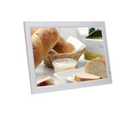 Marco de Fotos Digital con Pantalla LED de 22/24 Pulgadas, Reproductor de vídeo de Alta definición, Escritorio/Montaje en Pared, con Control Remoto.(White,24-Inch)