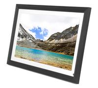 Marco de Fotos Digital con Pantalla Táctil de 15,6 Pulgadas con WiFi, Panel HD IPS, Aplicación Gratuita para Compartir Fácilmente, Rotación Automática y Subtítulos (Enchufe