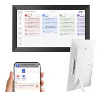 Marco de Fotos Digital de 10,1/15,6/21,5 Pulgadas, Calendario Digital con Marco de Fotos en la Nube, Agenda Familiar y Galería de Arte, Restauración Inteligente Impulsada por IA White 21.5 Inches