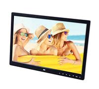 Marco de Fotos Digital de 10 Pulgadas, Marco de Fotos Ultrafino, Compatible con Tarjetas USB y SD, Adecuado para Varios escenarios (Black 15 Inch)