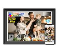 Marco de fotos digital de 11 pulgadas, 64 GB, WiFi6 y 5G, 100% sRGB 1920 x 1280 FHD IPS pantalla táctil, comparte fotos y videos a través de la aplicación Frameo, extiende el almacenamiento por unidad
