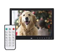 Marco de fotos digital de 12 pulgadas Pantalla de visualización HD Marco de fotos eléctrico de detección de movimiento multifunción con control remoto, 1280 * 800 de alta resolución, relación de
