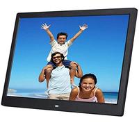 Marco de Fotos Digital de 15 Pulgadas, Marco de Fotos Digital LCD de Alta resolución 1280 * 800 IPS Calendario de Cuadros de Video, Reloj Despertador, admite múltiples formatos de Archivos y tarjet