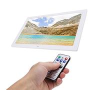 Marco de Fotos Digital de 17 Pulgadas, álbum de Fotos Electrónico HD 1440x900 con RC, Reloj de Soporte, Calendario, Despertador, Interruptor de Temporizador, para Oficina,