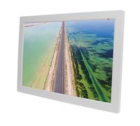 Marco de Fotos Digital de 17 Pulgadas Pantalla LED Marco de Fotos Electrónico con Imagen de Video Reloj Calendario 100-240V (Enchufe de la UE)