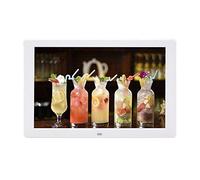 Marco de Fotos Digital de 19 Pulgadas Álbum de Fotos electrónico Ángulo de visión Completo 1366 * 768IPS Reproductor de Video de Alta definición 1080P con Interruptor de sincronización Marco de Fotos