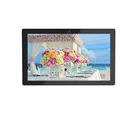 Marco de Fotos Digital de 27 Pulgadas, Pantalla HD de visualización Completa IPS, máquina de Publicidad Exterior Multifuncional montada en la Pared (Black)