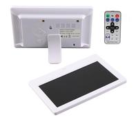 Marco de Fotos Digital de 7 Pulgadas, Marco de Fotos Electrónico con Pantalla Táctil IPS 16: 9, Compartir Fotos o Videos, álbum Digital HD de 1024x600 con Sensor Corporal (Enchufe UE 100-240V)