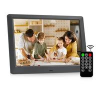 Marco de fotos digital de 8,7 pulgadas, marco de fotos electrónico, 1024 x 768 HD, pantalla IPS, foto/música/reproductor de vídeo/calendario/despertador con mando a distancia, soporte USB o tarjeta SD