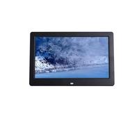 Marco de Fotos Digital de Alta definición de 10,1 Pulgadas, máquina de Publicidad de álbumes de Fotos electrónicos, Compatible con vídeo, imágenes, Blanco/Negro(Black)