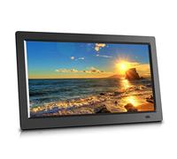 Marco de fotos digital de alta definición de 23,5/24 pulgadas, máquina publicitaria electrónica para montaje en pared, pantalla IPS, resolución 1920 * 1080, con sensor de cuerpo humano (negro)