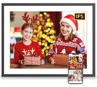 Marco de fotos digital dual WiFi, marco de fotos digital grande, 32 GB, rotación automática, funciones completas, almacenamiento ilimitado en la nube, compartir fotos y videos a través de la