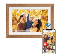 Marco de fotos digital FRAMEO de 10.1 pulgadas, WiFi, 1280 x 800IPS HD, pantalla táctil, marco de fotos digital, 32 GB, espacio de almacenamiento gratuito, comparte fotos y videos de forma remota a