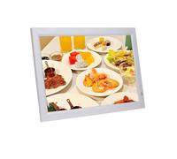 Marco de Fotos Digital Full HD 1080P de 22/24 Pulgadas; Admite reproducción en Bucle de vídeo, imágenes y Calendario; Montable en Pared.(White,24-Inch)