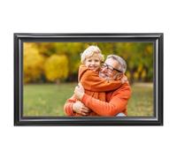 Marco de fotos digital grande de 16 pulgadas, Canupdog WiFi digital con visualización táctil IPS de 1920 x 1080, almacenamiento de 32 GB, rotación automática, montaje en pared, fácil instalación,