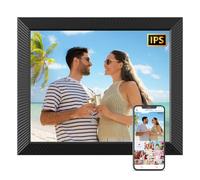Marco de fotos digital grande de 17 pulgadas, marco de fotos electrónico de 32 GB, pantalla táctil IPS de 1920 x 1200, función completa, comparte imágenes instantáneamente a través de correo