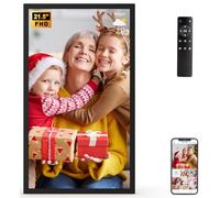 Marco de fotos digital grande de 21.5 pulgadas, marco de fotos inteligente de 2.4 5G WiFi compatible con espejo de pantalla de smartphone, fácil de compartir fotos a través de la aplicación, correo