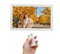 Marco de fotos digital inteligente, brillo ajustable de plástico, marco de fotos digital de 18,5 pulgadas para el hogar (enchufe de la UE)